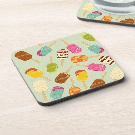 Ice Cream Pattern Drankjes Onderzetter (Linkerzijde)