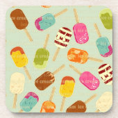Ice Cream Pattern Drankjes Onderzetter (Voorkant)