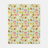 Ice Cream Pattern Fleece Deken (Voorkant)