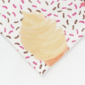 Ice Cream Pattern fleece dekens (Hoek)