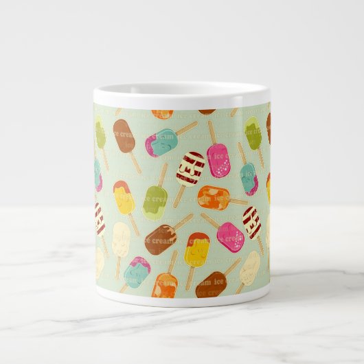 Ice Cream Pattern Grote Koffiekop (Voorkant)