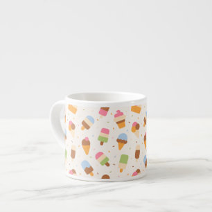 Ice Cream Pattern, Ice Cream Cone, Ice Popsicle Espresso Kop