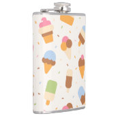 Ice Cream Pattern, Ice Cream Cone, Ice Popsicle Heupfles (Rechts)