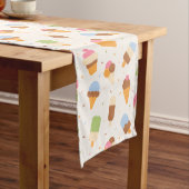 Ice Cream Pattern, Ice Cream Cone, Ice Popsicle Medium Tafelloper (Voorbeeld)