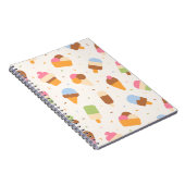 Ice Cream Pattern, Ice Cream Cone, Ice Popsicle Notitieboek (Rechterzijde)