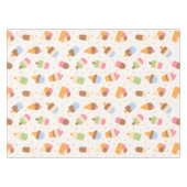 Ice Cream Pattern, Ice Cream Cone, Ice Popsicle Tafelkleed (Voorkant (Horizontaal))