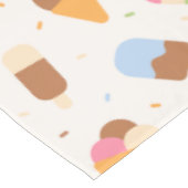 Ice Cream Pattern, Ice Cream Cone, Ice Popsicle Tafelkleed (Gekanteld)