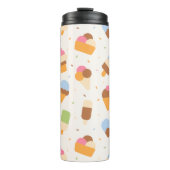 Ice Cream Pattern, Ice Cream Cone, Ice Popsicle Thermosbeker (Voorkant)