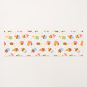 Ice Cream Pattern, Ice Cream Cone, Ice Popsicle Yogamat (Achterkant (horizontaal))