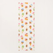 Ice Cream Pattern, Ice Cream Cone, Ice Popsicle Yogamat (Achterkant)
