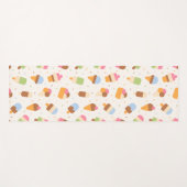 Ice Cream Pattern, Ice Cream Cone, Ice Popsicle Yogamat (Voorkant (horizontaal))