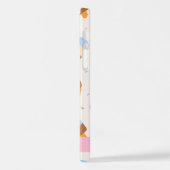 Ice Cream Pattern, Ice Cream Cone, Jouw naam iPhone Hoesje (Linkerkant)
