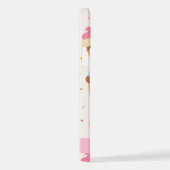 Ice Cream Pattern, Ice Cream Cone, Jouw naam iPhone Hoesje (Rechterkant)