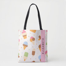 Ice Cream Pattern, Ice Cream Cone, Jouw naam