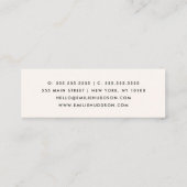 Ice Cream Pattern, Ice Cream Shop, Ice Cream Parlo Mini Visitekaartje (Achterkant)