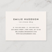 Ice Cream Pattern, Ice Cream Shop, Ice Cream Parlo Visitekaartje (Achterkant)