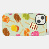 Ice Cream Pattern iPhone Hoesje (Achterkant horizontaal)