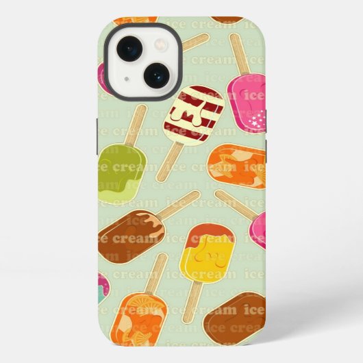 Ice Cream Pattern iPhone Hoesje (Achterkant)
