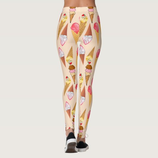 Ice Cream Pattern Leggings (Achterkant)