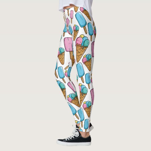 Ice Cream Pattern-leggings Leggings (Links)