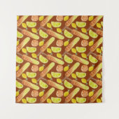 Ice cream pattern | Lollies pattern | lollipop 11 Wandkleed (Voorkant (horizontaal))