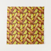 Ice cream pattern | Lollies pattern | lollipop 11 Wandkleed (Voorkant)