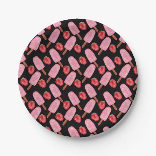 Ice cream pattern | Lollies pattern | lollipop 13 Papieren Bordje (Voorkant)
