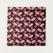 Ice cream pattern | Lollies pattern | lollipop 13 Wandkleed (Voorkant (horizontaal))