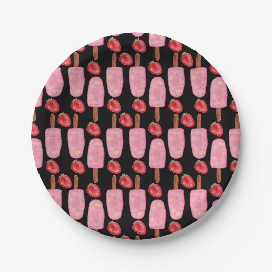 Ice cream pattern | Lollies pattern | lollipop 1 Papieren Bordje (Voorkant)