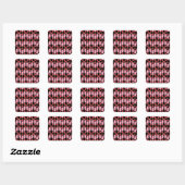 Ice cream pattern | Lollies pattern | lollipop 1 Vierkante Sticker (Vel)