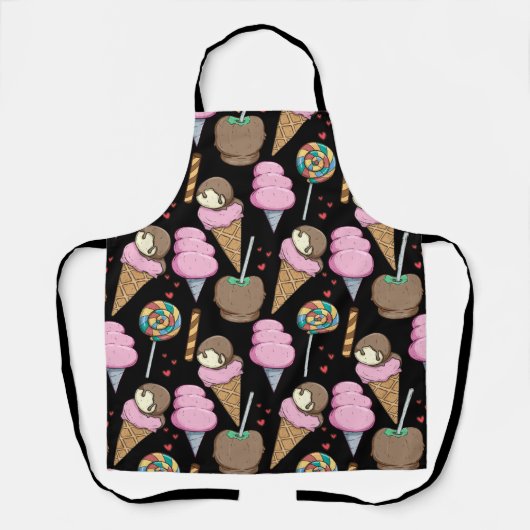 Ice cream pattern | Lollies pattern | lollipop 24 Schort (Voorkant)
