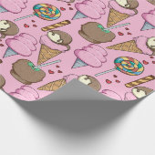 Ice cream pattern | Lollies pattern | lollipop 26 Cadeaupapier (Hoek)