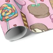 Ice cream pattern | Lollies pattern | lollipop 26 Cadeaupapier (Rol Hoek)