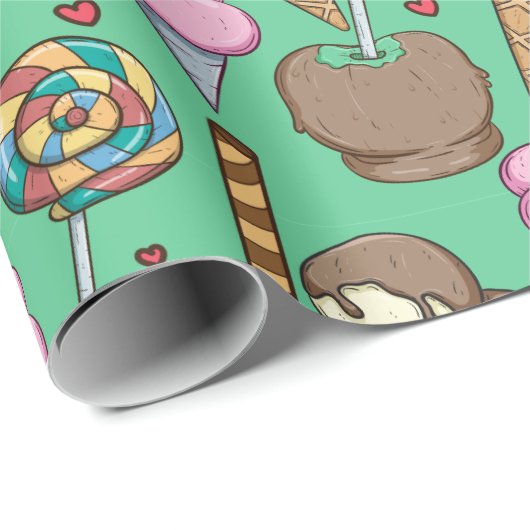 Ice cream pattern | Lollies pattern | lollipop 29 Cadeaupapier (Rol Hoek)