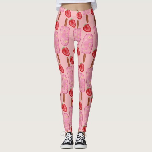 Ice cream pattern | Lollies pattern | lollipop 2 Leggings (Voorkant)