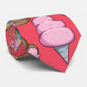 Ice cream pattern | Lollies pattern | lollipop 31 Stropdas (Opgerold)