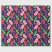Ice cream pattern | Lollies pattern | lollipop 6 Cadeaupapier (Vlak)