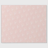 Ice Cream Pattern Modern roze inpakpapier (Vlak)