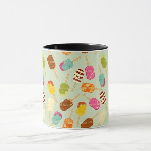Ice Cream Pattern Mok (Midden)