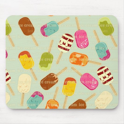 Ice Cream Pattern Muismat (Voorkant)