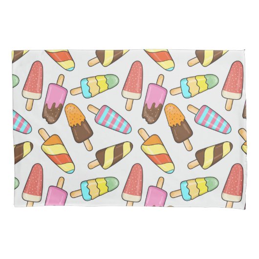 Ice Cream Pattern-patroontrappen Kussensloop (Voorkant)