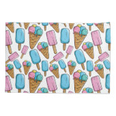 Ice Cream Pattern-patroontrappen Kussensloop (Achterkant)
