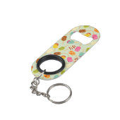 Ice Cream Pattern Sleutelhanger Flessenopener (Achterkant Gekanteld)