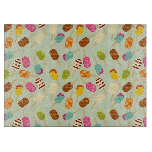 Ice Cream Pattern Snijplank (Voorkant)