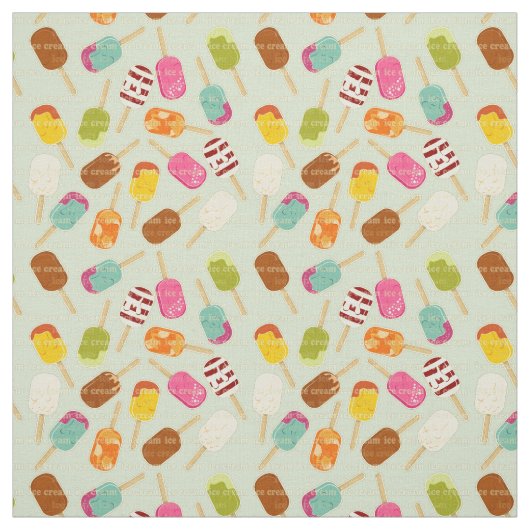 Ice Cream Pattern Stof (Swatch)