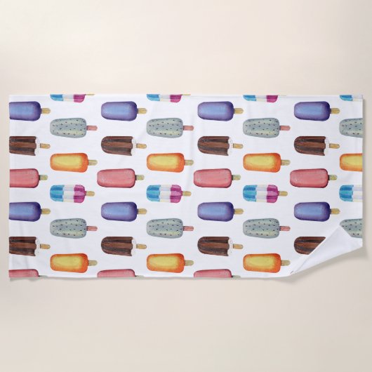 Ice Cream Pattern Strandlaken (Voorkant)
