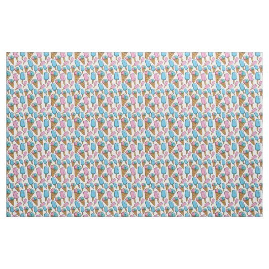Ice Cream Pattern-structuur Stof (Yard (91,4 cm))