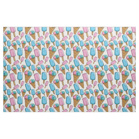 Ice Cream Pattern-structuur Stof (Fat Quarter)