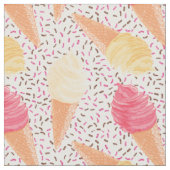 Ice Cream Pattern-structuur Stof (Close Up)