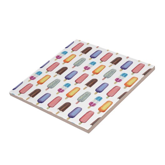 Ice Cream Pattern Tegeltje (Zijkant)